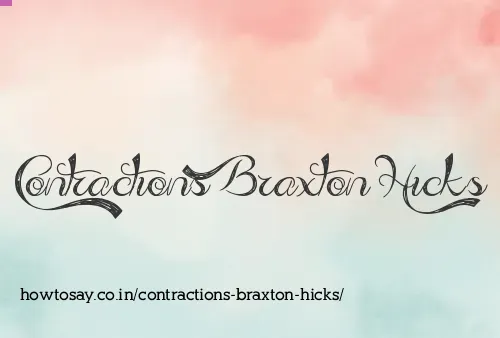 Contractions Braxton Hicks