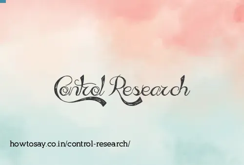 Control Research
