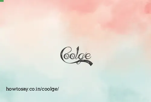 Coolge