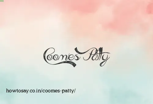 Coomes Patty