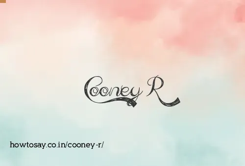 Cooney R