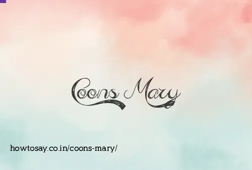 Coons Mary