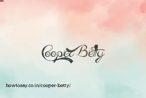 Cooper Betty