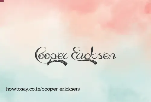 Cooper Ericksen