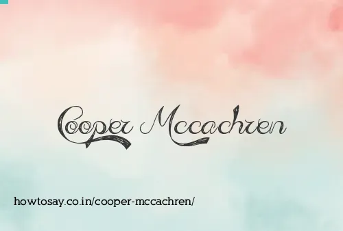 Cooper Mccachren