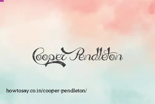 Cooper Pendleton
