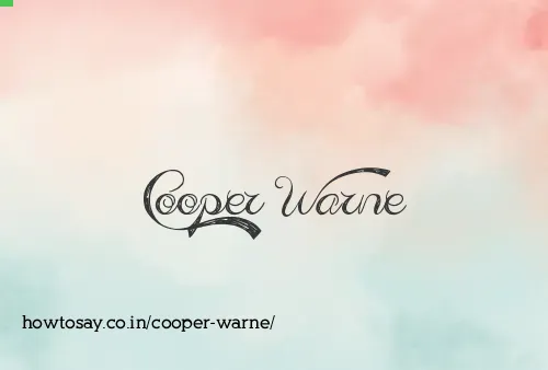 Cooper Warne