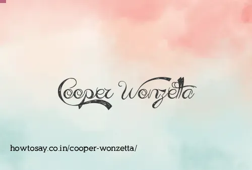 Cooper Wonzetta