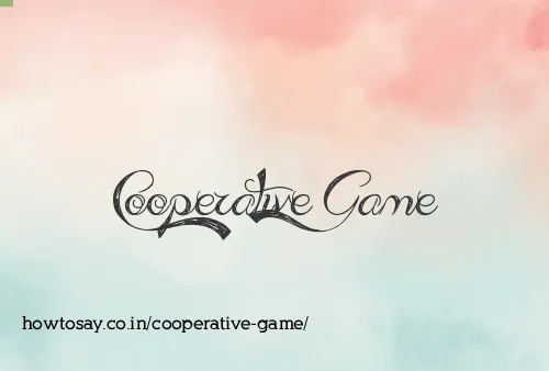 Cooperative Game