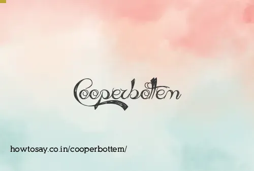 Cooperbottem