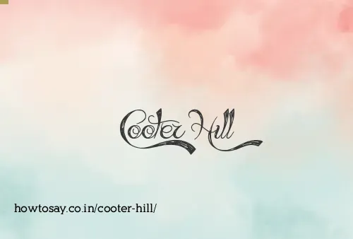 Cooter Hill
