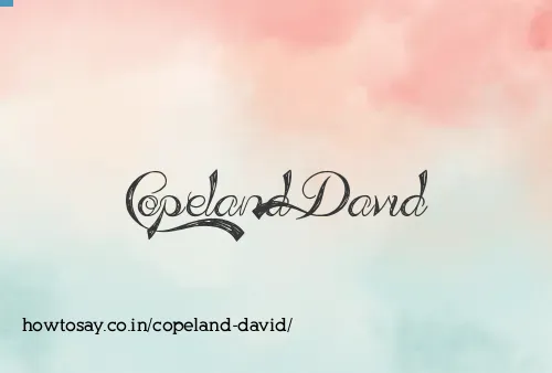 Copeland David