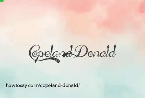 Copeland Donald