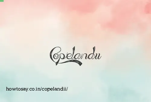 Copelandii