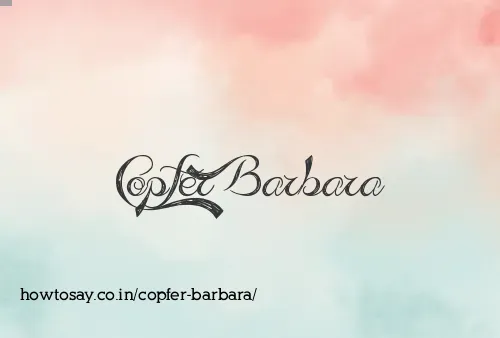 Copfer Barbara
