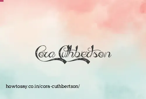 Cora Cuthbertson