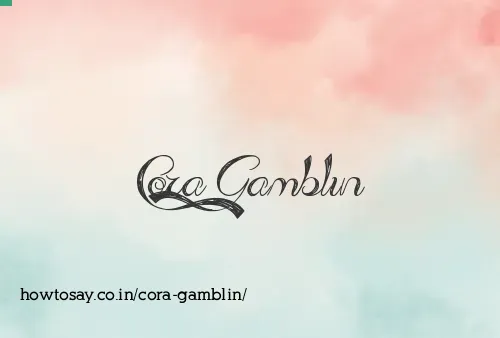 Cora Gamblin