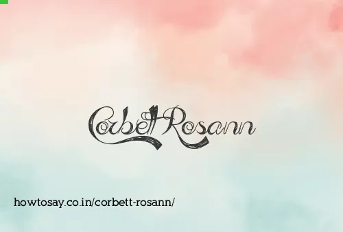 Corbett Rosann