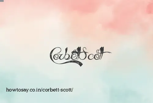 Corbett Scott