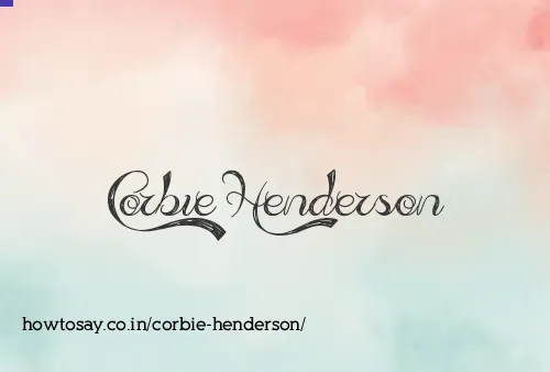 Corbie Henderson