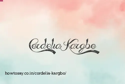 Cordelia Kargbo