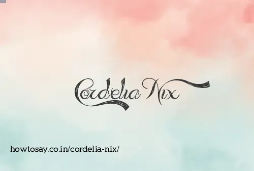 Cordelia Nix