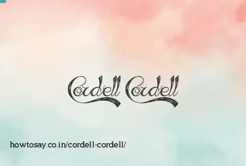 Cordell Cordell
