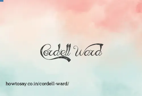 Cordell Ward
