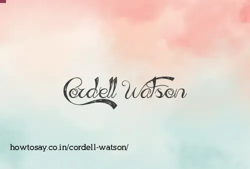 Cordell Watson