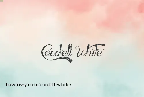 Cordell White