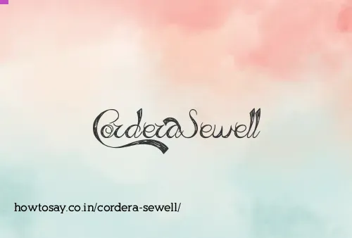 Cordera Sewell