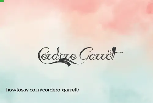 Cordero Garrett