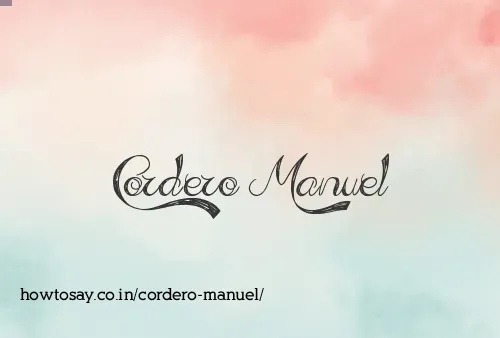 Cordero Manuel