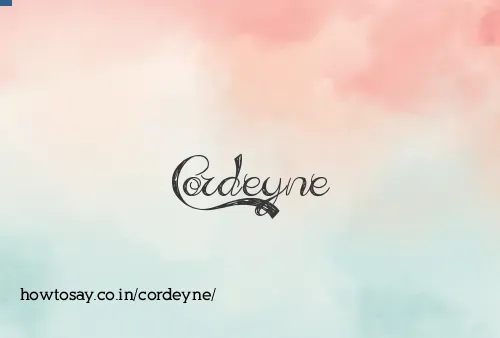 Cordeyne