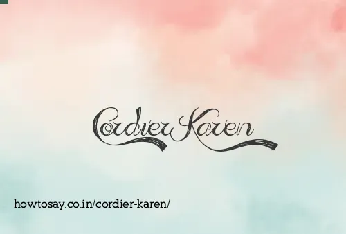 Cordier Karen