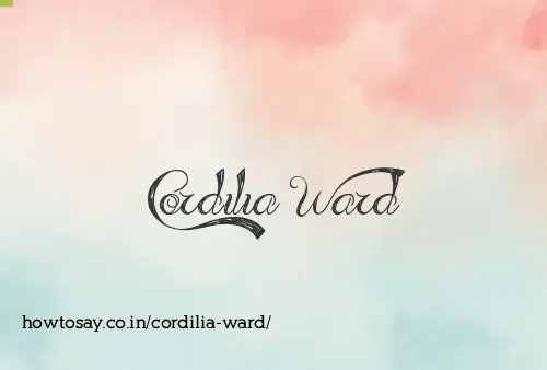 Cordilia Ward