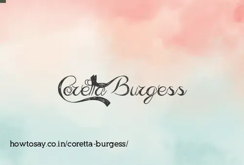 Coretta Burgess