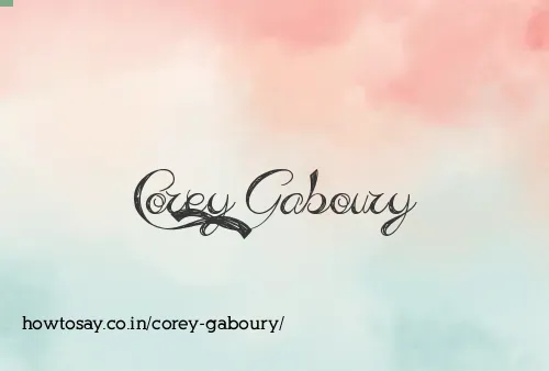Corey Gaboury