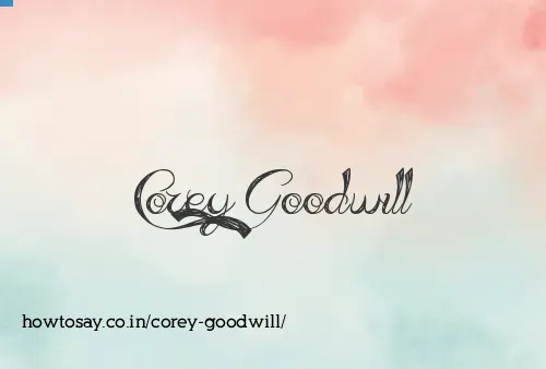 Corey Goodwill