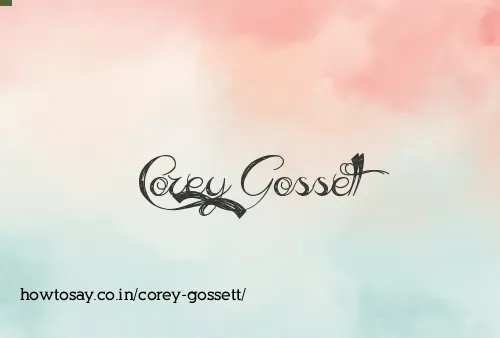 Corey Gossett