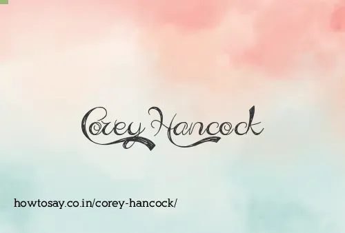 Corey Hancock