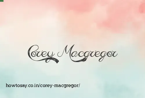 Corey Macgregor