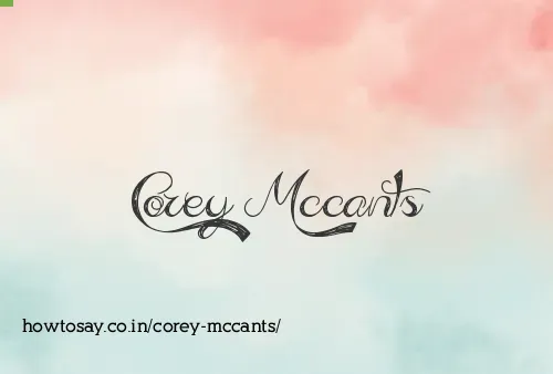 Corey Mccants