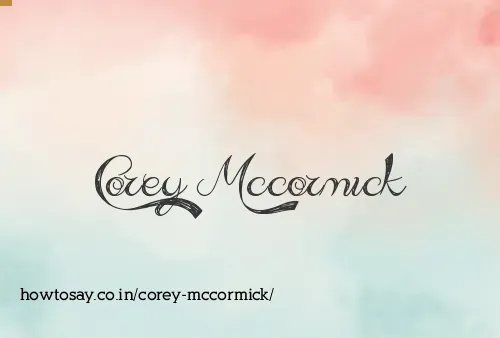 Corey Mccormick