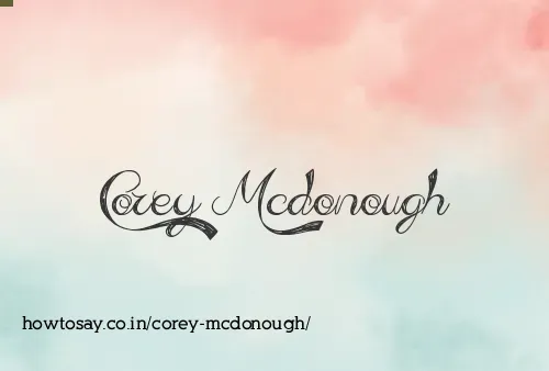 Corey Mcdonough