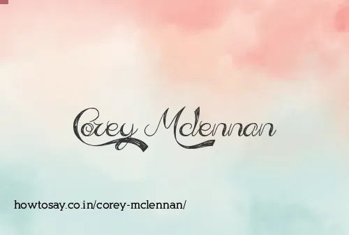 Corey Mclennan