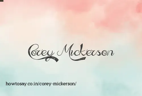 Corey Mickerson