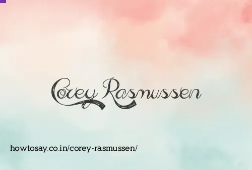 Corey Rasmussen