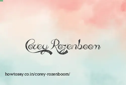 Corey Rozenboom