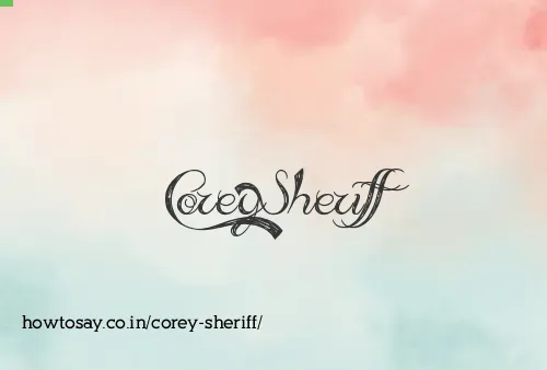 Corey Sheriff